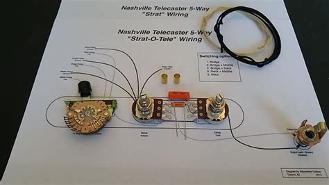 Cant find what you need? Nashville Telecaster 5-Way Wiring Kit, | Reverb