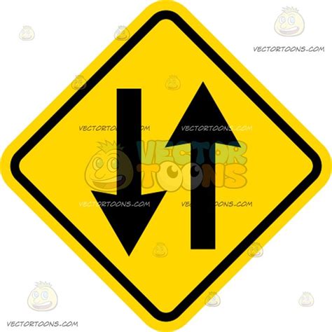 What is diamond grade fluorescent yellow/green prismatic road signs? Two Way Sign | Black arrows, Arrow pointing up, Diamond shapes