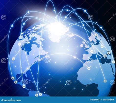 Global Networking Stock Illustration Illustration Of Global 50508954