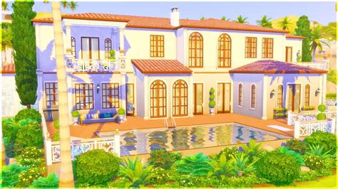 Beverly Hills Mansion Part 2 The Sims 4 Speed Build Youtube