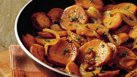 Caramelized Onion And Sweet Potato Skillet Recipe
