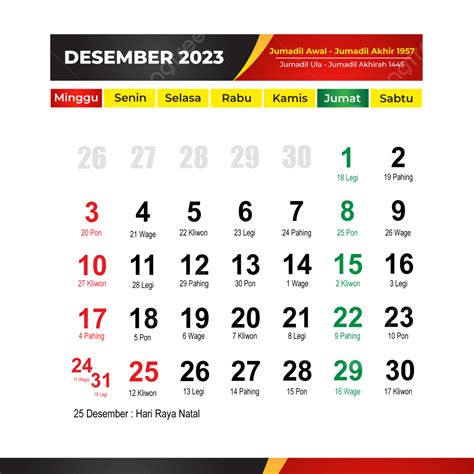 Calendar 2023 December Complete With Hijriyah Calendar 2023 Calendar