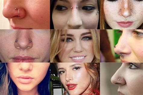 Nine Nose Piercing Types Explained In Detail Ayur Health Tips Nose Piercing Types Of