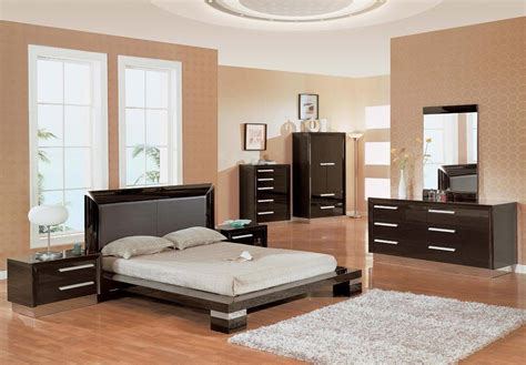 Glossy Black King Bedroom Set 5pcs Global United B99 Black Contemporary