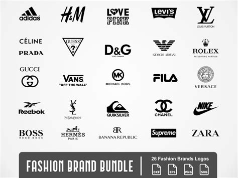 Top 26 Fashion Brands Logo Svg Bundle Best Seller Vectorency