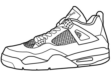 Jordan 1 Coloring Pages Coloring Home