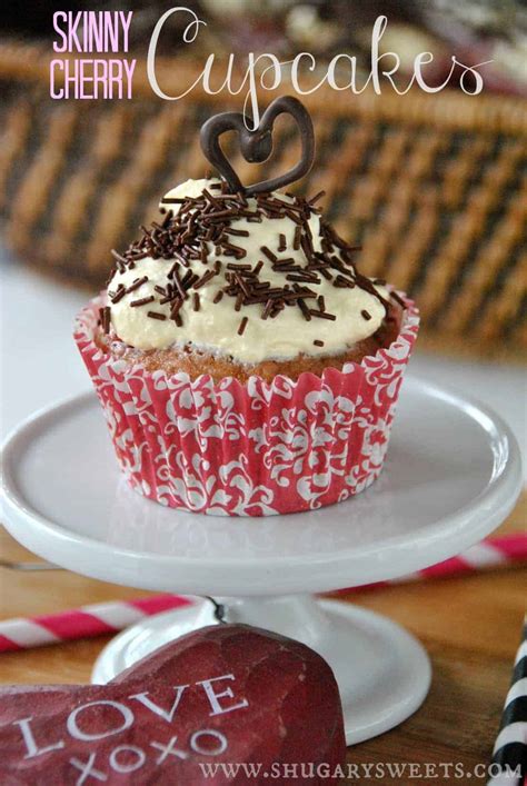 Skinny Cherry Cupcakes Shugary Sweets