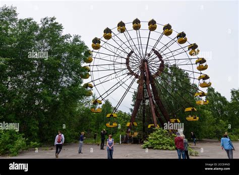 Pripyat Prypiat Ferris Wheel Of The Abandoned Amusement Park In