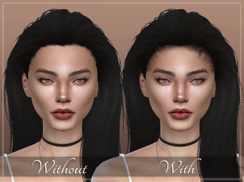 Sims 4 Hairline Cc