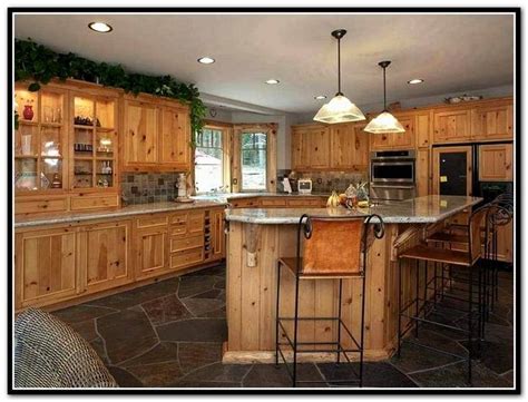 Natural knotty alder wood kitchen cabinets popular cabinet wood. Rustic Knotty Alder Kitchen Cabinets | Rustic kitchen ...