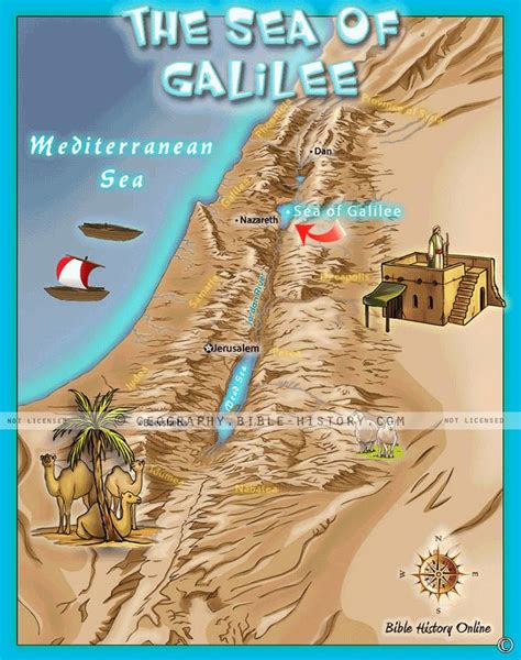 Maps Of Sea Of Galilee Meer Van Galilea Kaarten Wonders Images