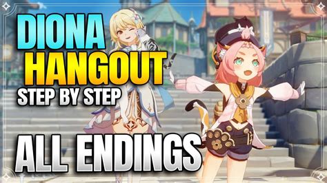 Diona Hangout Event All Endings Achievements 【genshin Impact】 Youtube