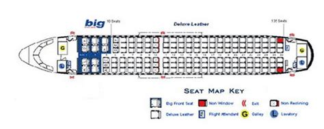 Spirit Airlines Airbus A319 Jet Aircraft Seating Layout Map Airline