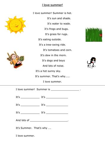 Poem Worksheets By Loretolady Teaching Resources Tes