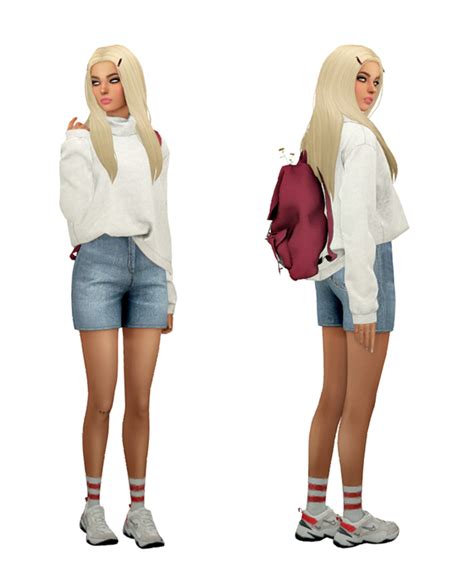 Ts4 Sweater Weather Lookbook 2 Skin Face Hair The Kims 4