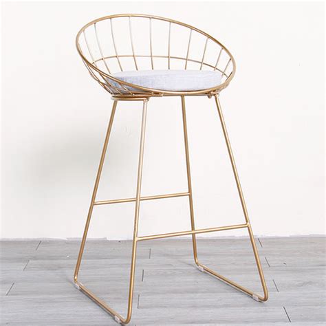 The open design is made from engineered wood and features angled legs that reach up for a high open back with a narrow support that extends to comfy armrests. New design steel frame metal legs modern high kitchen bar ...