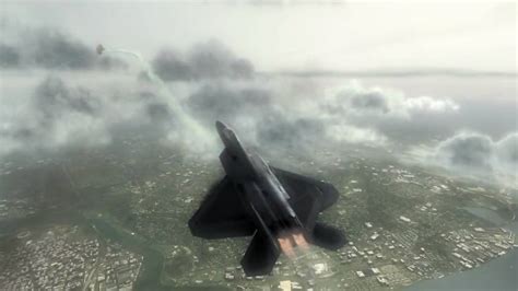 F 22 Raptor Dogfight From Tom Clancys Hawx Hd 720p Youtube