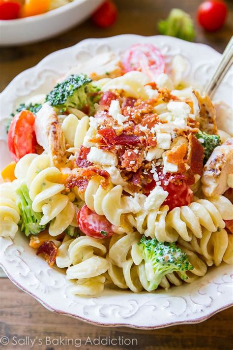 Published september 6, 2018 last updated september 6, 2018 by courtney leave a comment. Creamy Chicken Pasta Salad | Sally's Baking Addiction