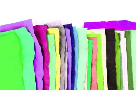 Crumpled Color Papers Stock Image Image Of Colorful 66086751