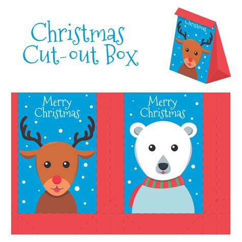 5 Best Christmas Box Template Printable