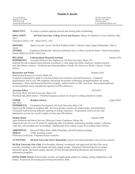 Chronological Resume Template In Word And Pdf Formats