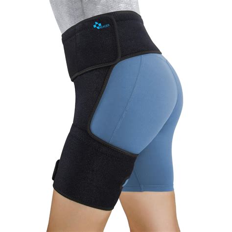 Buy Reaqer Hip Thigh Support Brace Groin Compression Wrap For Pulled