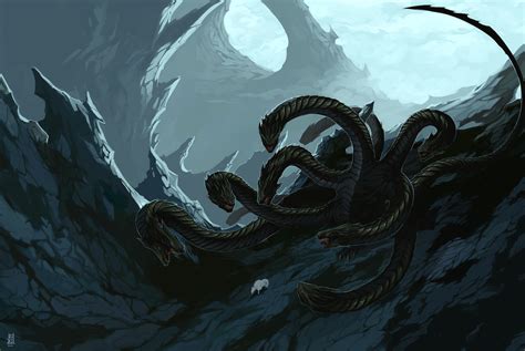 Hydra By Greyradian On Deviantart Mythological Animals Fantasy