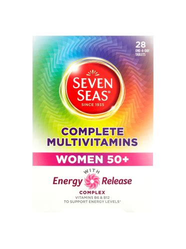 Contains key nutrients like vitamins a, b6, c, d, e, k, riboflavin, thiamin, and niacin. Seven Seas Complete Multivitamins Women 50+ 28 One-A-Day ...