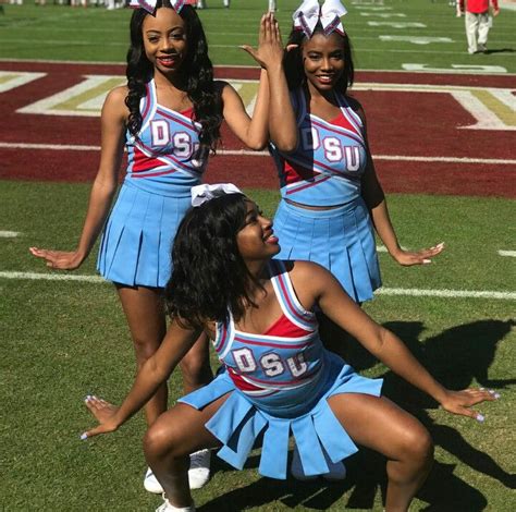 1908🐸 1913🐘 Delaware State University Cheerleaders Delta Girl Girl