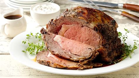 This boneless prime rib roast spends a night in the refrigerator to dry before being rubbed with horseradish and mustard, sprinkled with seasonings, and roasted to perfection. Easy Prime Rib Roast Recipe - Pillsbury.com
