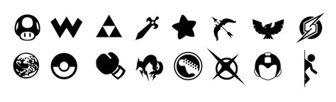 Insanelygaming Video Game Symbols By Edgar Video Game Symbols