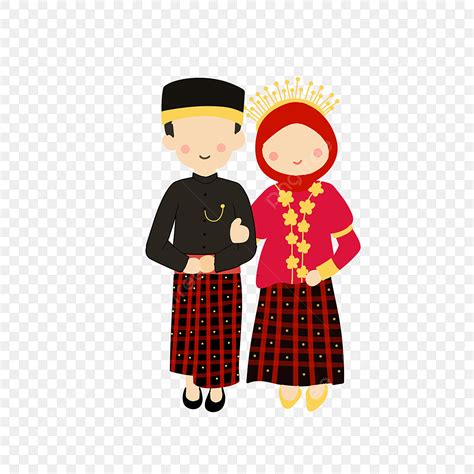 Pakaian Adat Sulawesi Selatan Kartun