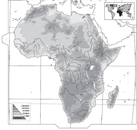 Mapa Mudo Fisico Africa Images