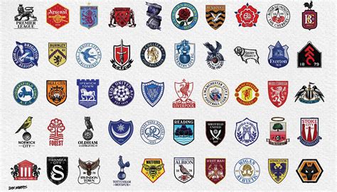 Un Graphiste A Recréé Les écussons Des Clubs De Premier League Façon