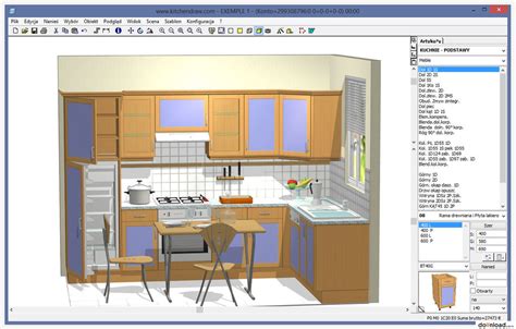 En este plano vemos como la cocina ha sido integrada espacial y visualmente con el living comedor pero dividida por una barra. KitchenDraw 6.0 | Interior design