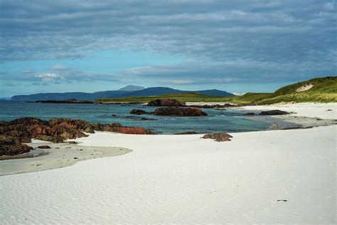 Beautiful Unspoilt White Sand Beach On Iona Scotland Photograph By