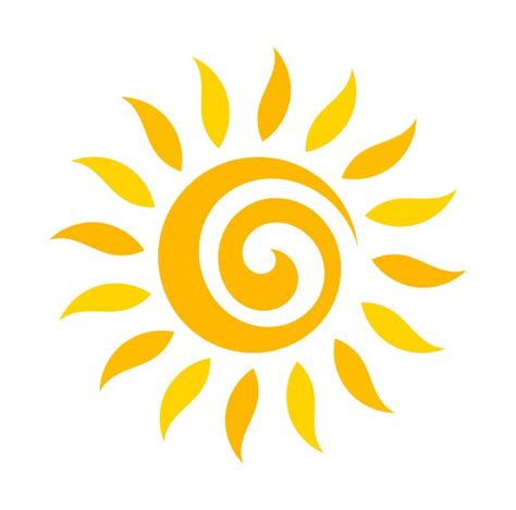 Swirl Sun Icon — Stock Vector © Studiobarcelona 128241910