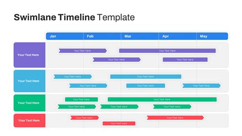 Swimlane Timeline Slide Template Slidekit