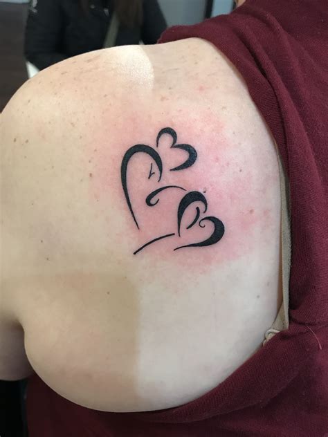 For My Three Daughters Heart Tattoo Designs Tattoos Heart Tattoo