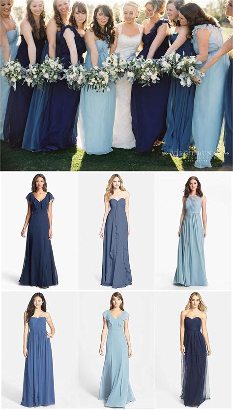 Bridesmaid Dresses In Different Colors And Styles