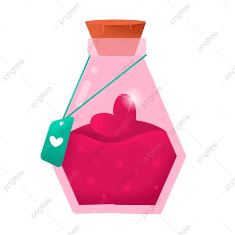 Love Potion Clipart Png Images Cute Love Potion Png Heart Clipart With Light Effect Free