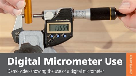 Digital Micrometer Use From Mitutoyo How To Use A Micrometer Youtube