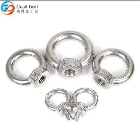 Stainless Steel Lifting Eye Nuts DIN582 Forged Galvanized Ring Nut