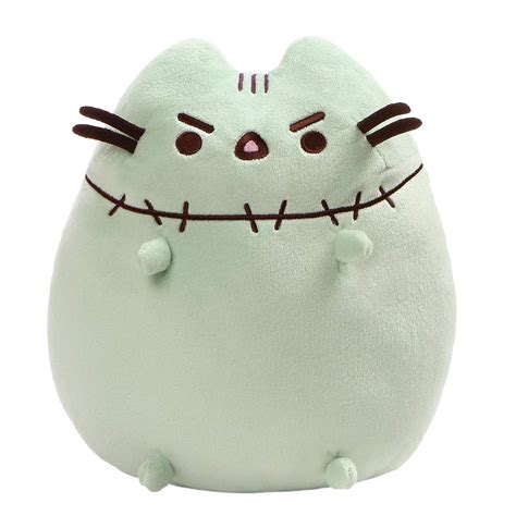 Gund Pusheen Zombie Halloween Cat Plush Stuffed Animal Green 95