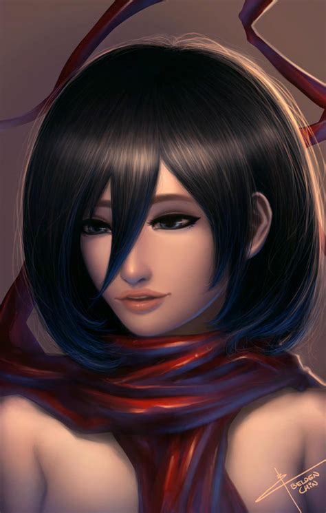 Aot Mikasa Re By Ioxygen On Deviantart