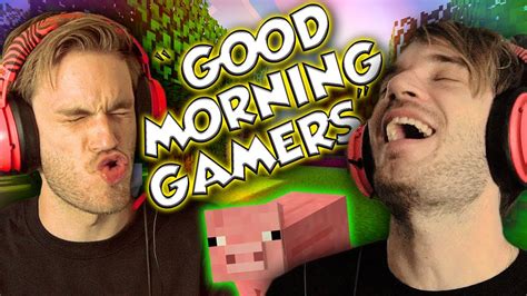 Every Time Pewdiepie Said Good Morning Gamers In His Minecraft Series