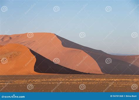 Sand Dunes Of Sossusvlei National Park Namibia Stock Photo Image Of