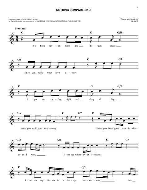 sinead o connor nothing compares u sheet music leadsheet in f hot sex picture