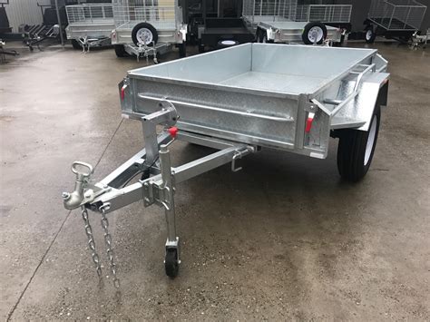 7x4 Single Axle Galvanised Box Trailer For Sale In Townsville