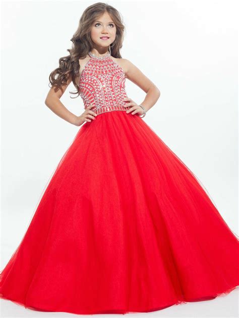 2017 Girl Kids Pageant Ball Gown Party Princess Gown